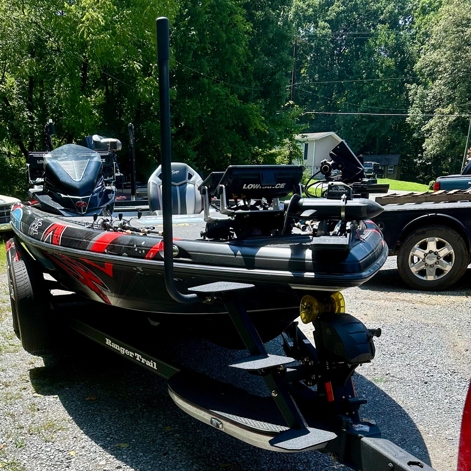 XL Winch Mount boat trailer steps