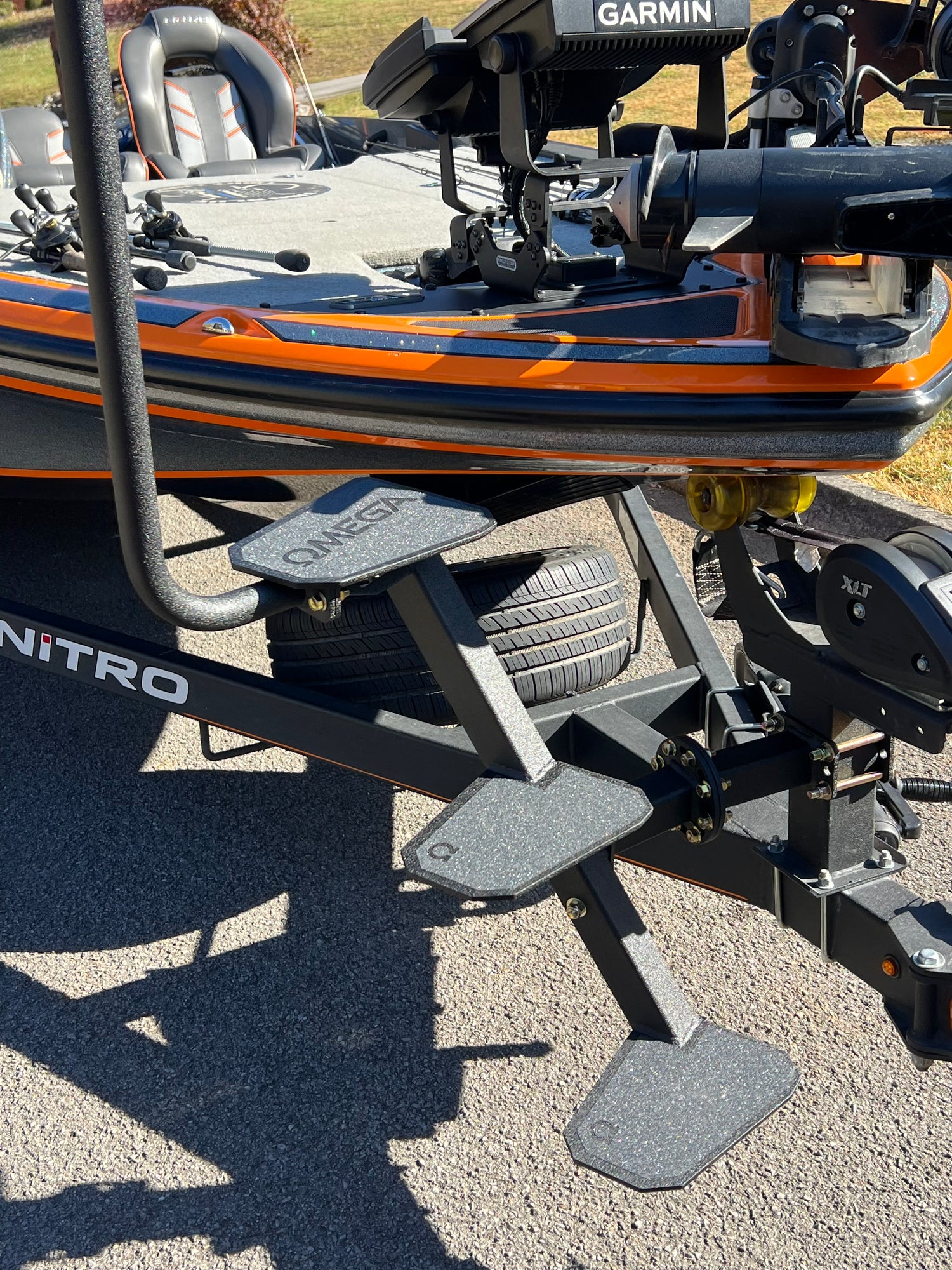 XL Winch Mount boat trailer steps